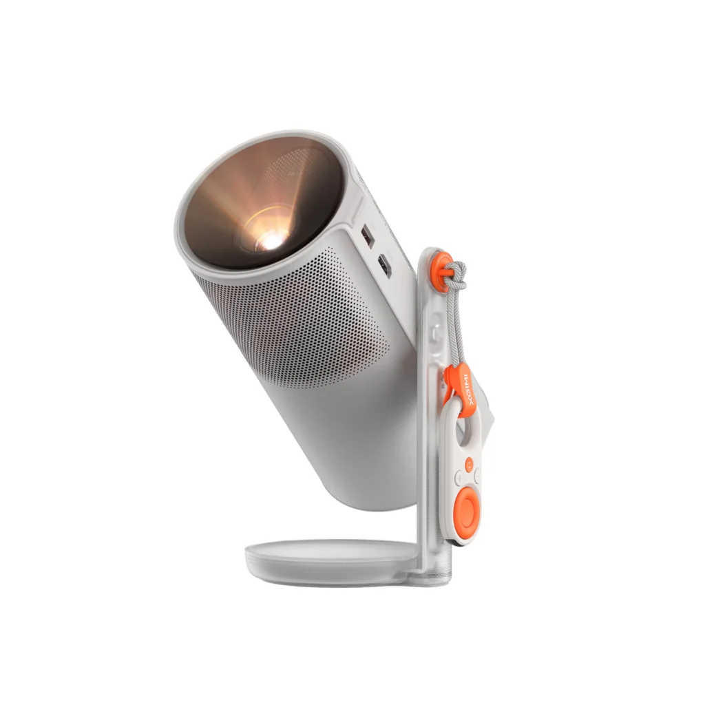 XGIMI MoGo 4 smart mini projector with Google TV (side view)